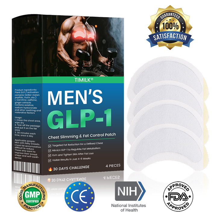 Timilk® Men’s GLP-1 Chest Slimming & Fat Control Patch🧑🏻⚕️Approved By TOS