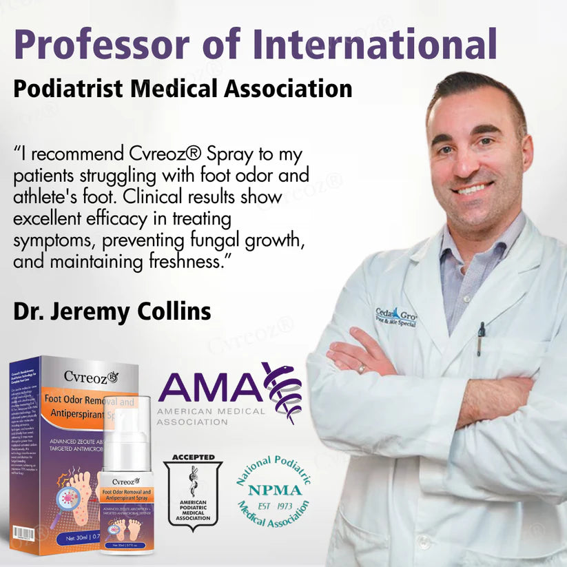 Cvreoz® Foot Odor Removal and Antiperspirant Spray