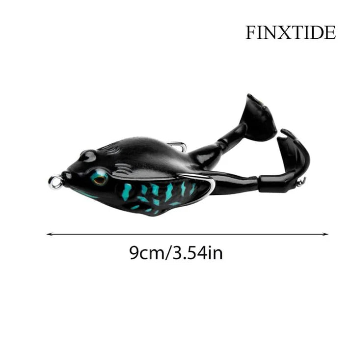 5PCS Frog Lures Baits Fishing Tools Double Propeller Legs