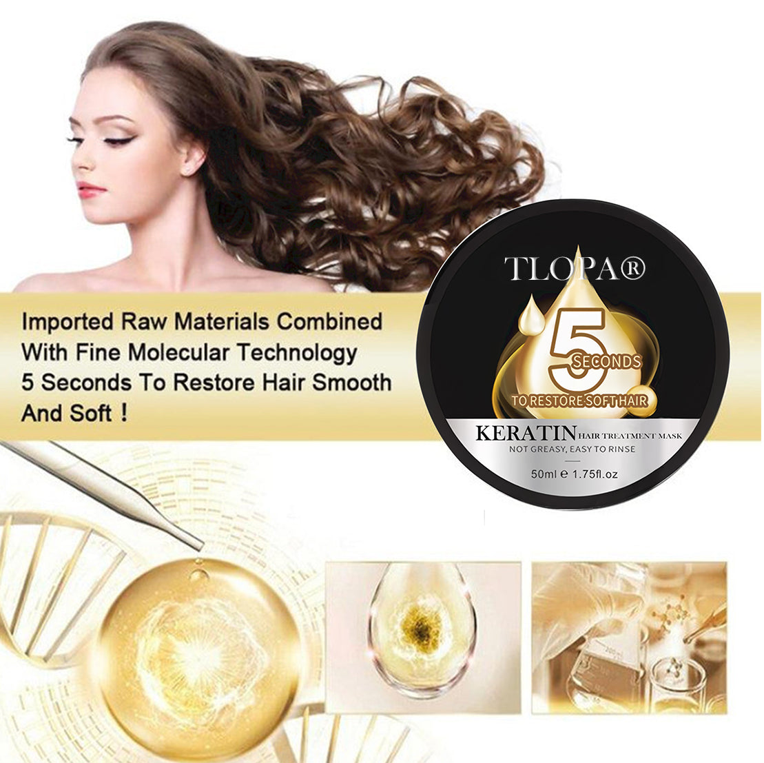 ⏰Just today – Sale 60% OFF 🔥 TLOPA® Keratin Hair Treatment Mask