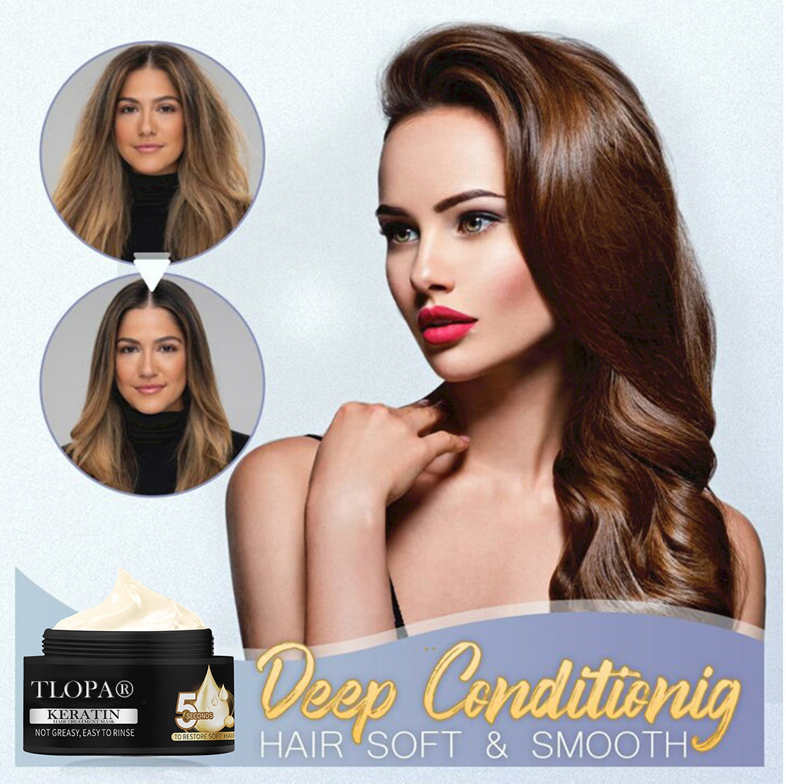 ⏰Just today – Sale 60% OFF 🔥 TLOPA® Keratin Hair Treatment Mask