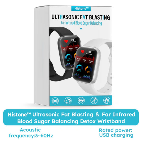 Histone™ Ultrasonic Fat Blasting ＆ Far Infrared Blood Sugar Balancing Detox Wristband (🔥(Limited time discount🔥 Last day))🦘