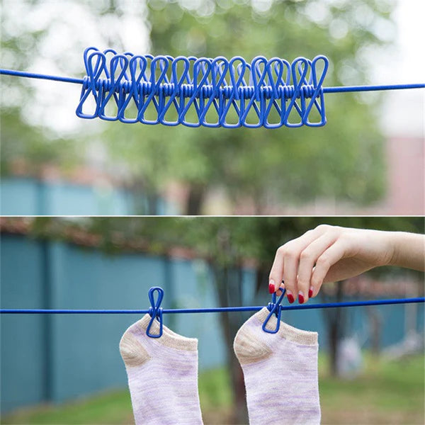 🔥HOT SALE-45%OFF🔥Outdoor clothesline with clips