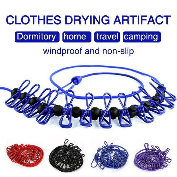 🔥HOT SALE-45%OFF🔥Outdoor clothesline with clips