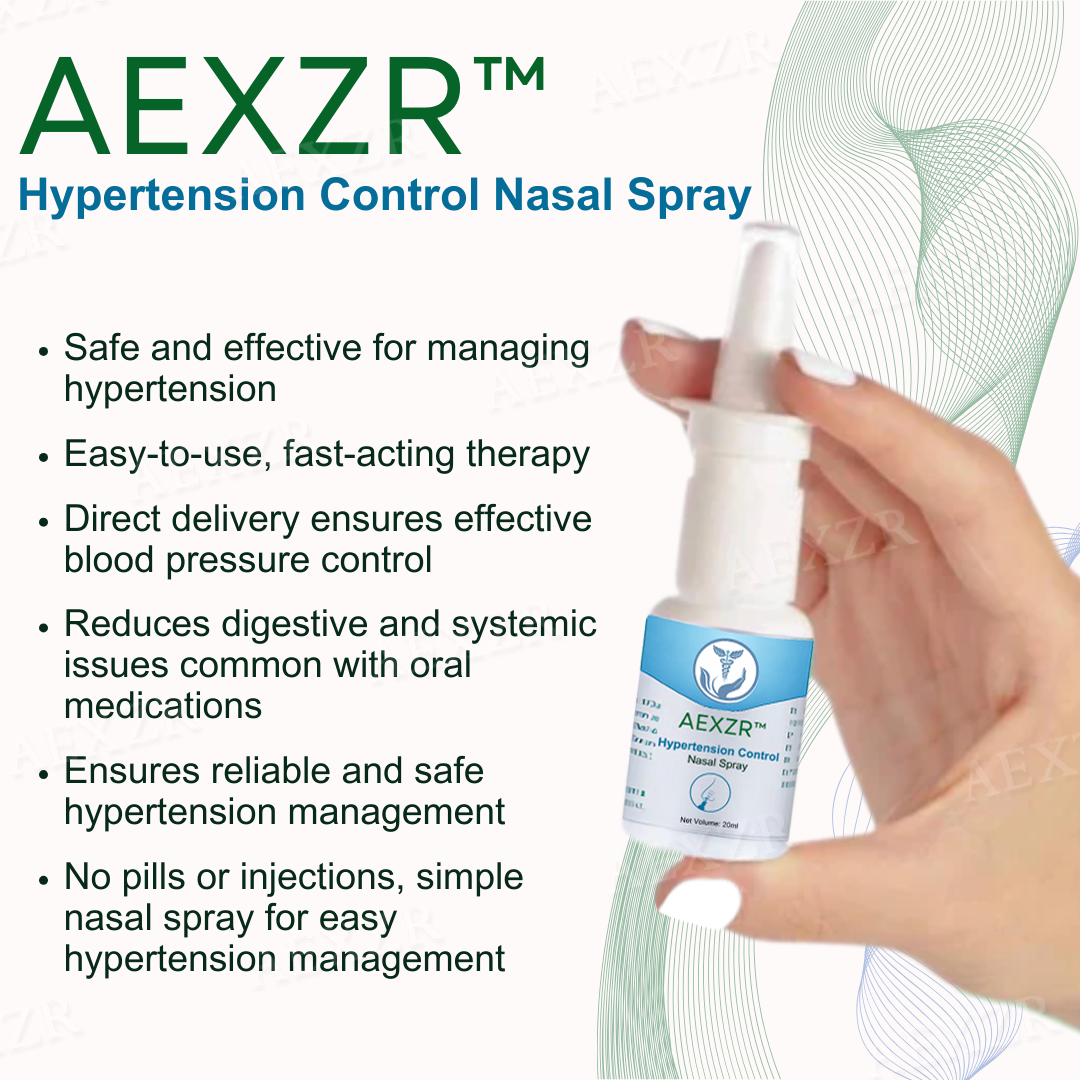 AEXZR™ Hypertension Control Nasal Spray - A Breakthrough in Hypertension Management!👩‍⚕️