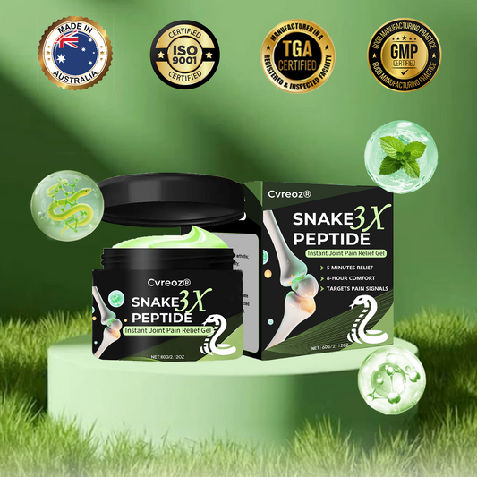 Cvreoz®SNAKE PEPTIDE 3X Instant Joint Pain Relief Gel✨𝐍𝐞𝐰 𝐈𝐧𝐠𝐫𝐞𝐝𝐢𝐞𝐧𝐭,𝐒𝐧𝐚𝐤𝐞 𝐏𝐞𝐩𝐭𝐢𝐝𝐞