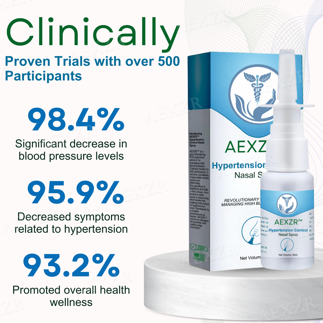 AEXZR™ Hypertension Control Nasal Spray - A Breakthrough in Hypertension Management!👩‍⚕️