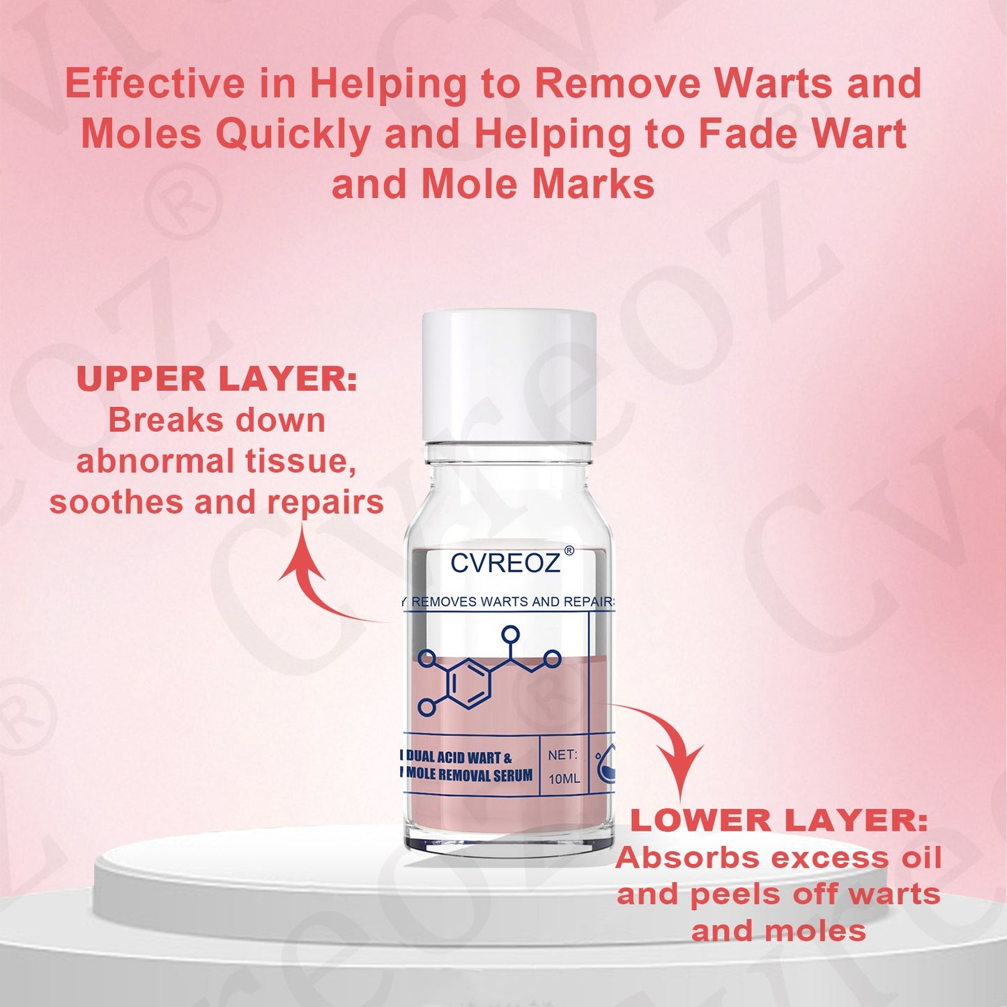 Cvreoz® Dual Acid Wart & Mole Removal Serum