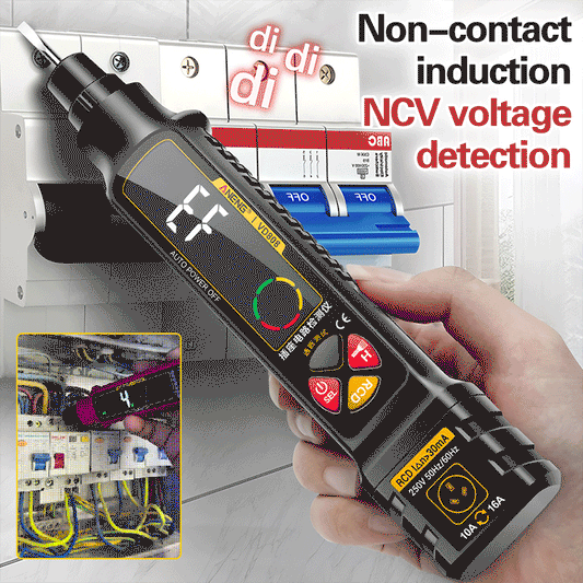 🛠️🧰Analizor inteligent de circuit al prizei stiloului de testare, detectarea comutatorului de scurgeri, detectarea tensiunii, verificarea continuității circuitului.