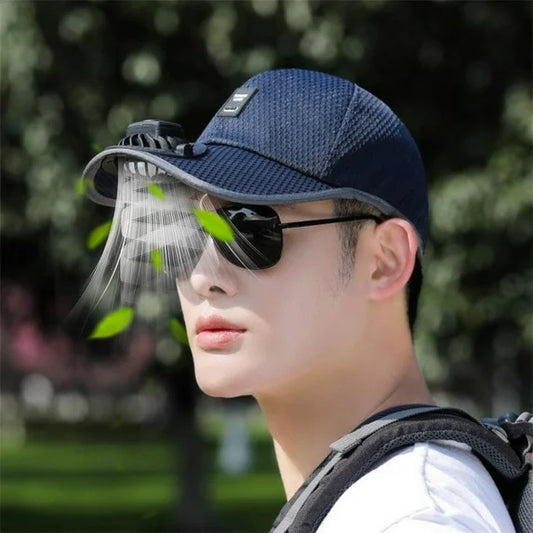 2025 New Ultralight UV Protection Baseball Cap with Solar Fan