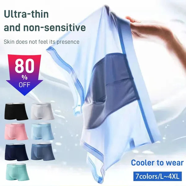 (🔥HOT SALE NOW - 48% OFF)-Men's Large Size Ice Silk Breathable Briefs