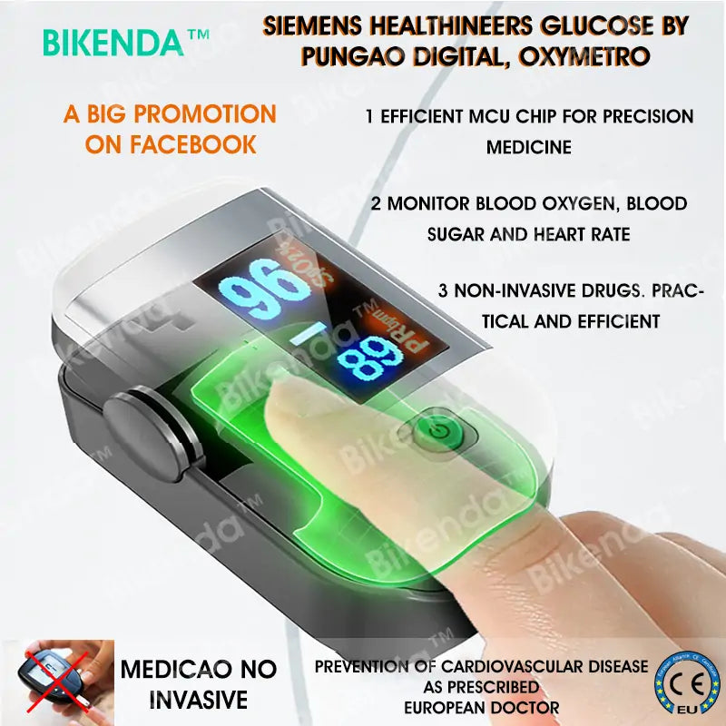 【OFFICIAL STORE】Bikenda™ Next-Generation Intelligent Multifunctional Non-Invasive Laser Blood Glucose Meter [99.9% Accuracy]