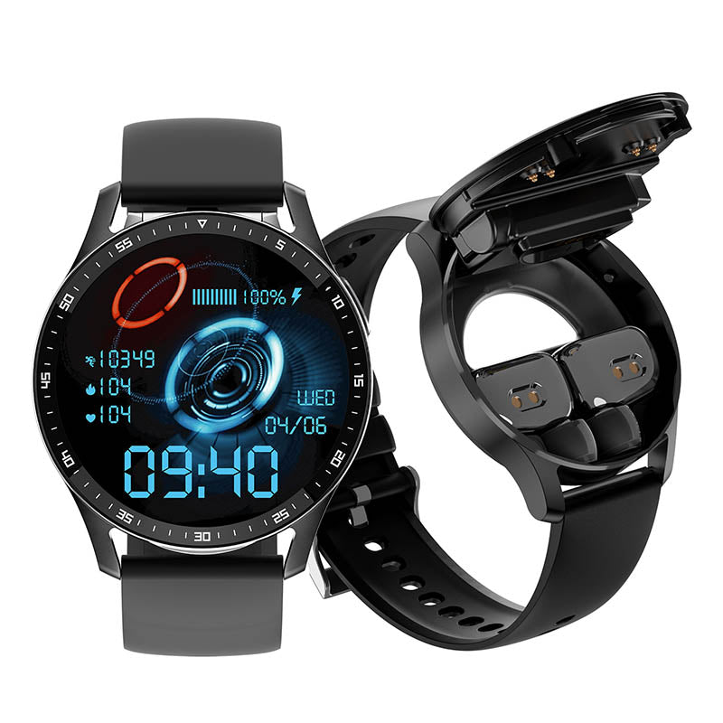 2-in-1 Smartwatch & Earbuds ⌚🎧 | TWS Bluetooth |Cash On Delivery | IP67 Waterproof