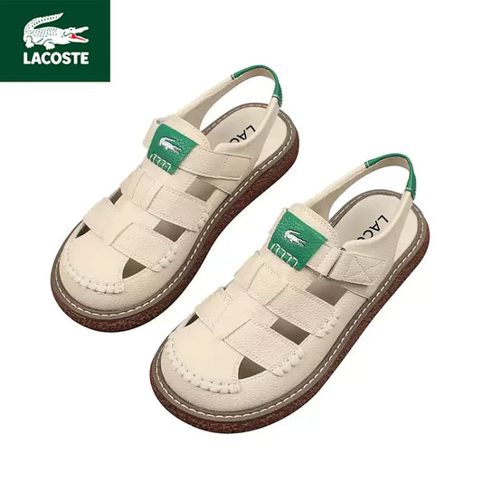 2025 New Lacoste Women's Leather Sandals