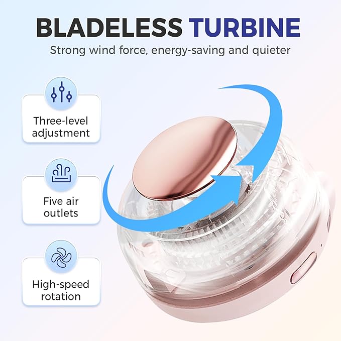 🔥-Portable Silent Mini Bladeless Electric Fan