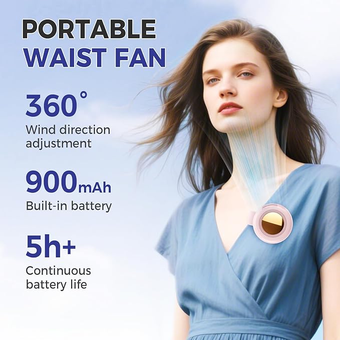 🔥-Portable Silent Mini Bladeless Electric Fan