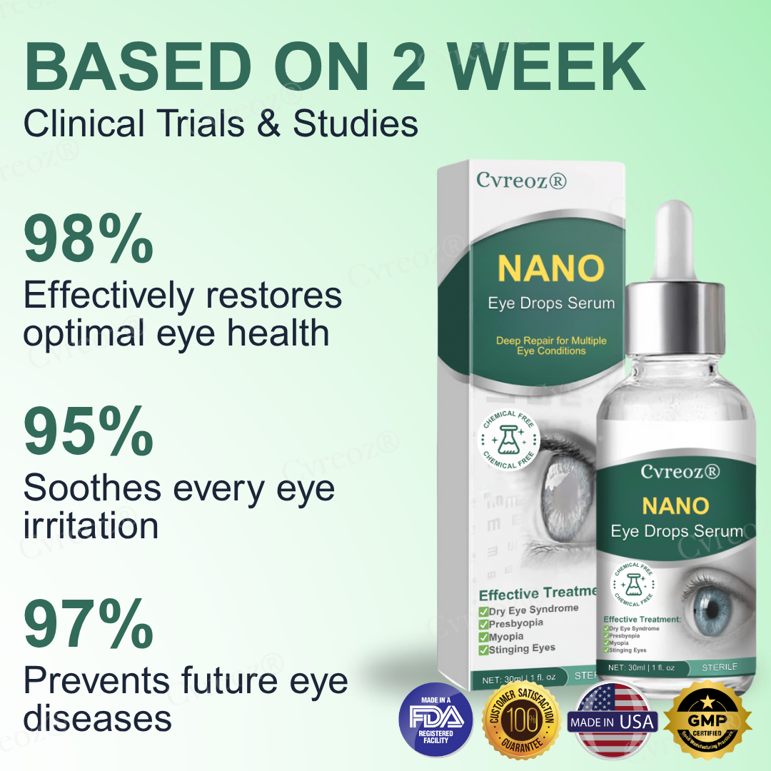 Cvreoz® Nano Eye Drops Serum for Presbyopia and Myopia (8️⃣0️⃣% 🇴🇫🇫 𝔼𝕟𝕕𝕤 𝕚𝕟 1️⃣0️⃣ 𝕞𝕚𝕟𝕦𝕥𝕖𝕤❗)