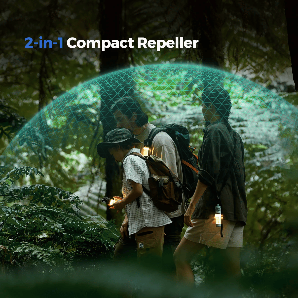 TINY REPELLER S - 2-in-1 Portable Mosquito Repellent with Lighting