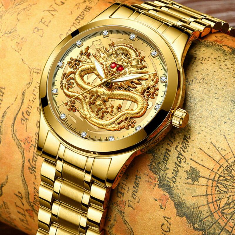 🔥LAST DAY Promotion 70% OFF🔥Fashionable Golden Dragon Watch