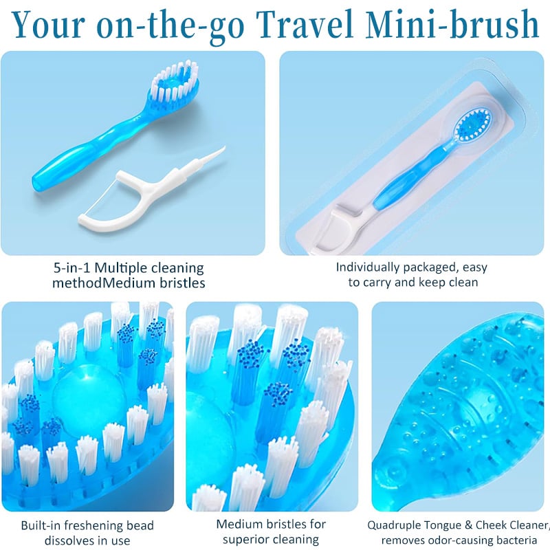 🔥2025 Hot Sale🎁Mini Toothbrush 5-in-1 Tool