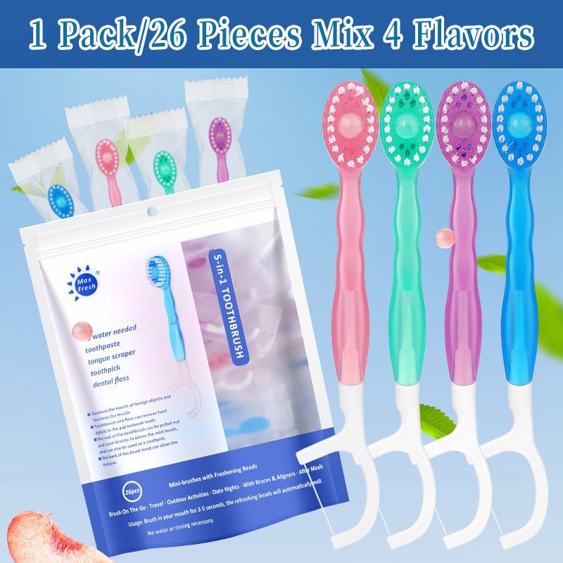🔥2025 Hot Sale🎁Mini Toothbrush 5-in-1 Tool