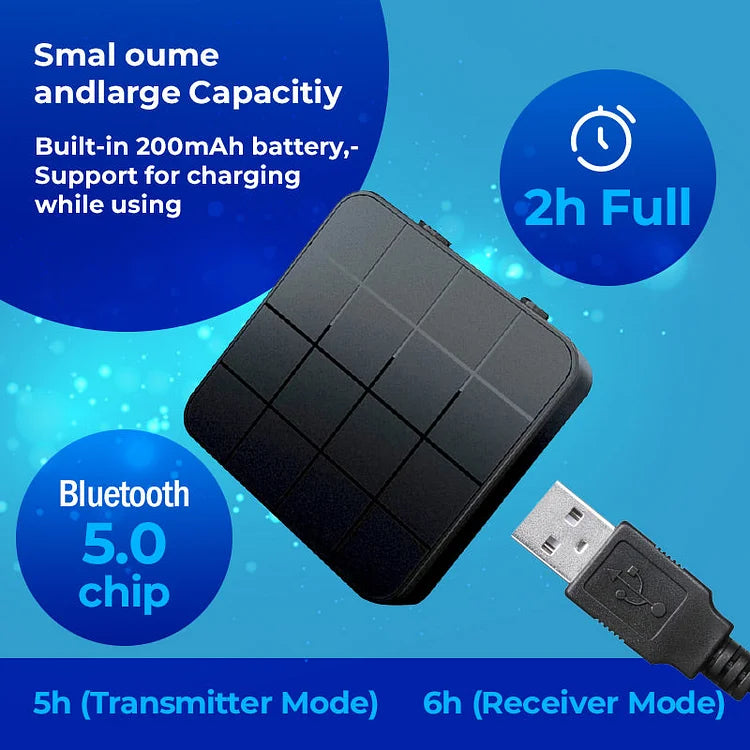 🔥Last Day 45% OFF🔥Bluetooth 5.0 Audio Transmitter & Receiver