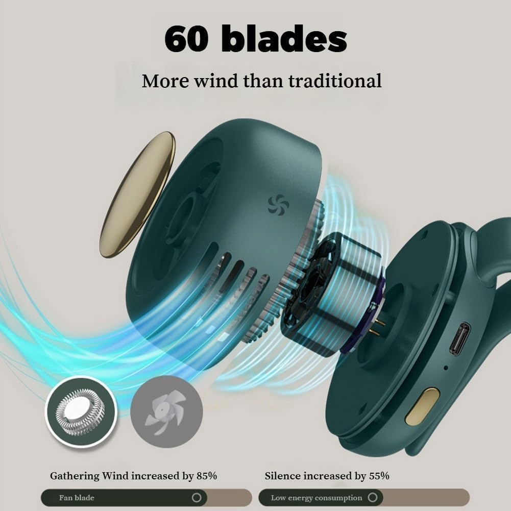 🔥-Portable Silent Mini Bladeless Electric Fan
