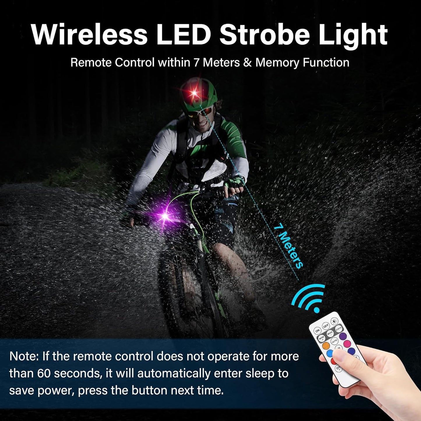 🔥Last Day Promotion 49% OFF🔥Wireless LED Strobe Lights RGB USB Charge IP65 Waterproof Anti-Collision