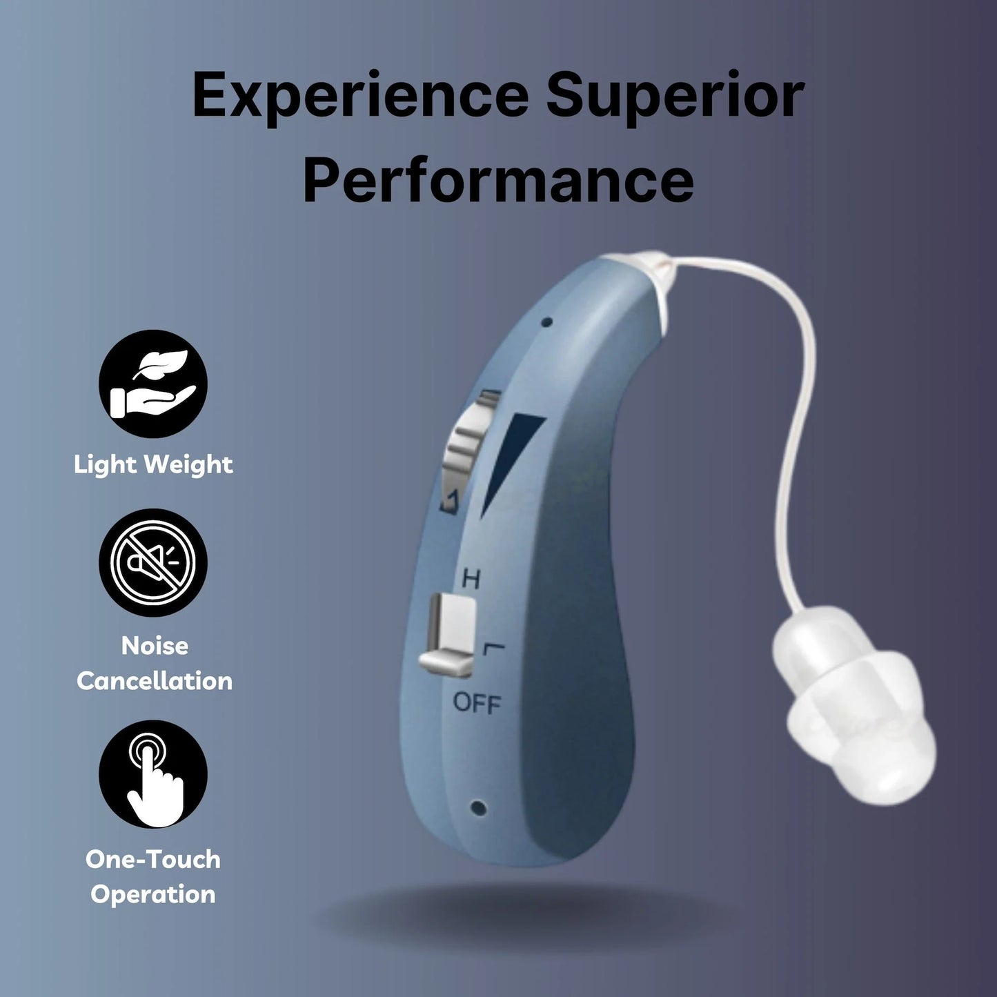 ClearSound Rechargeable Hearing Aids (Pair Of 2)