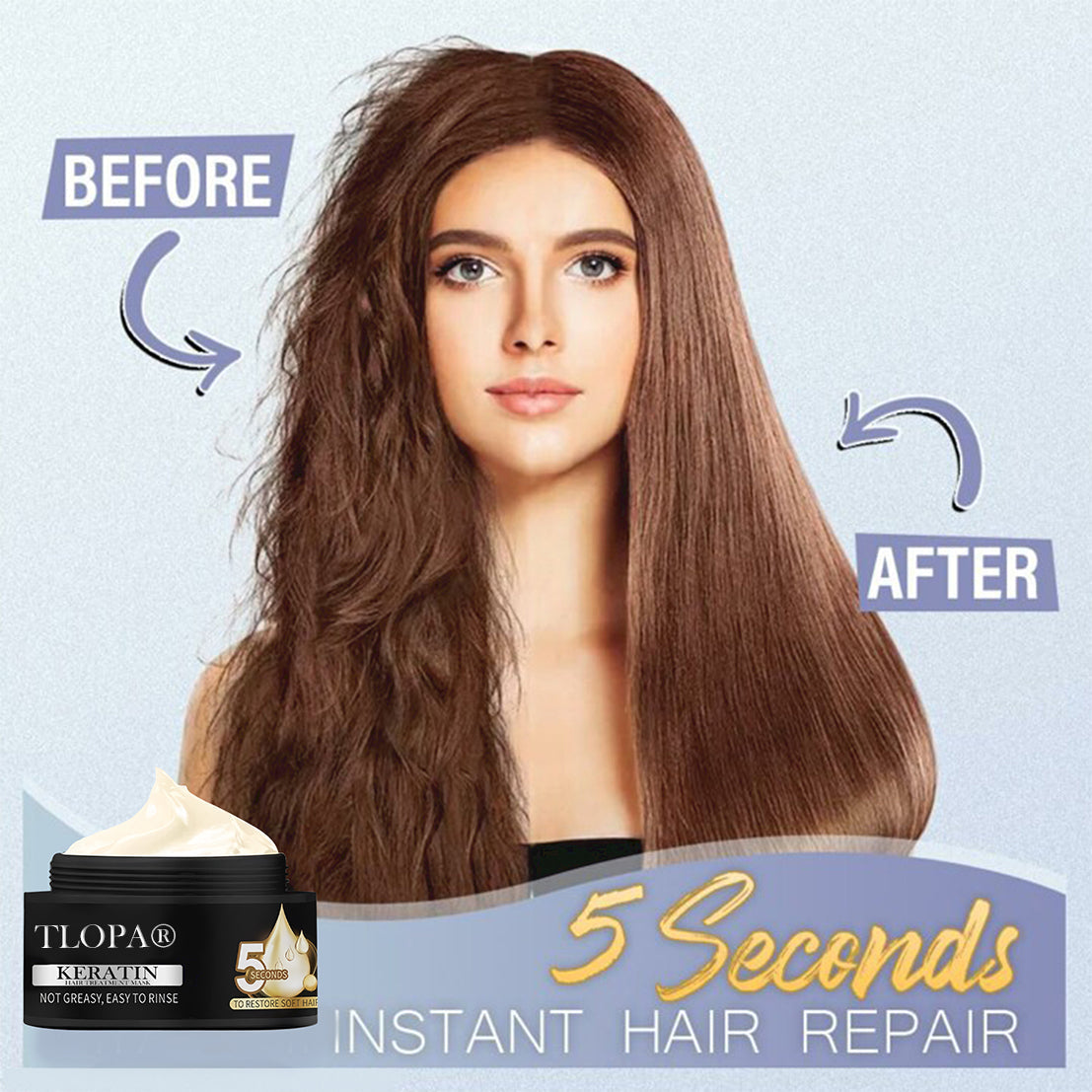 ⏰Just today – Sale 60% OFF 🔥 TLOPA® Keratin Hair Treatment Mask