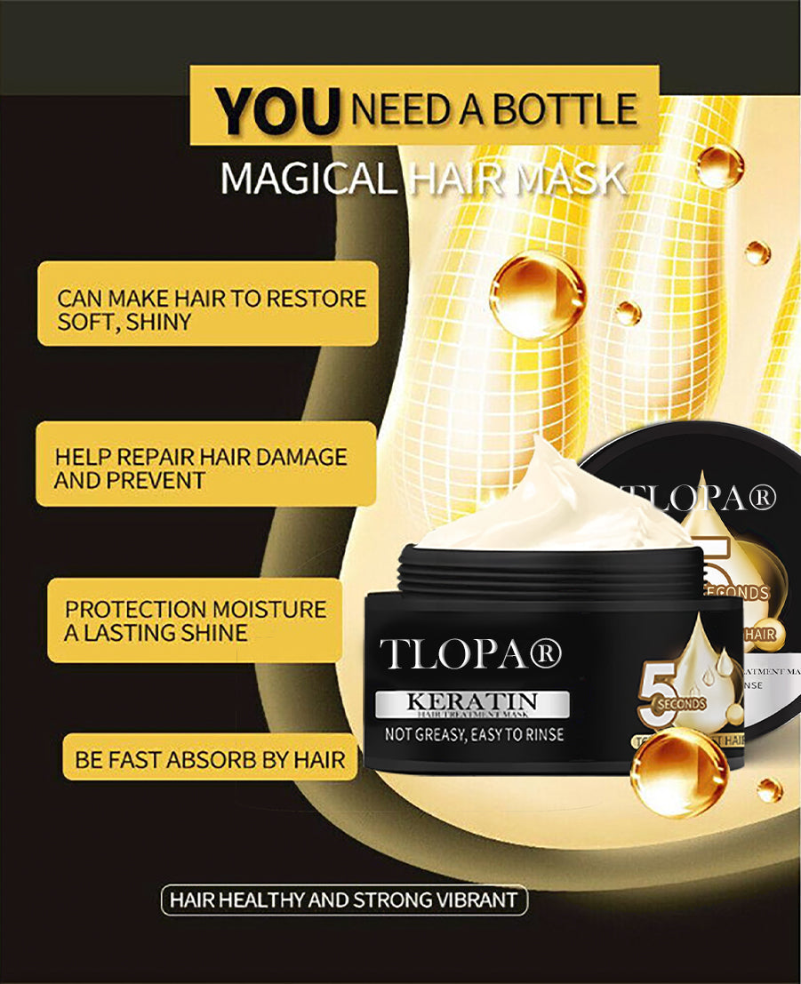 ⏰Just today – Sale 60% OFF 🔥 TLOPA® Keratin Hair Treatment Mask