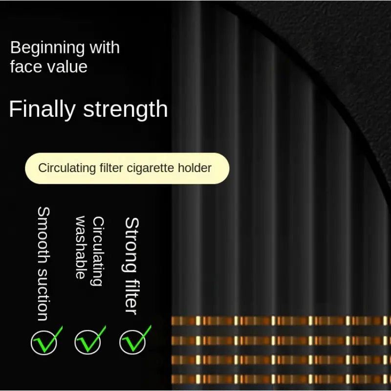 High quality micro acrylic cigarette filter (allows to be opened)