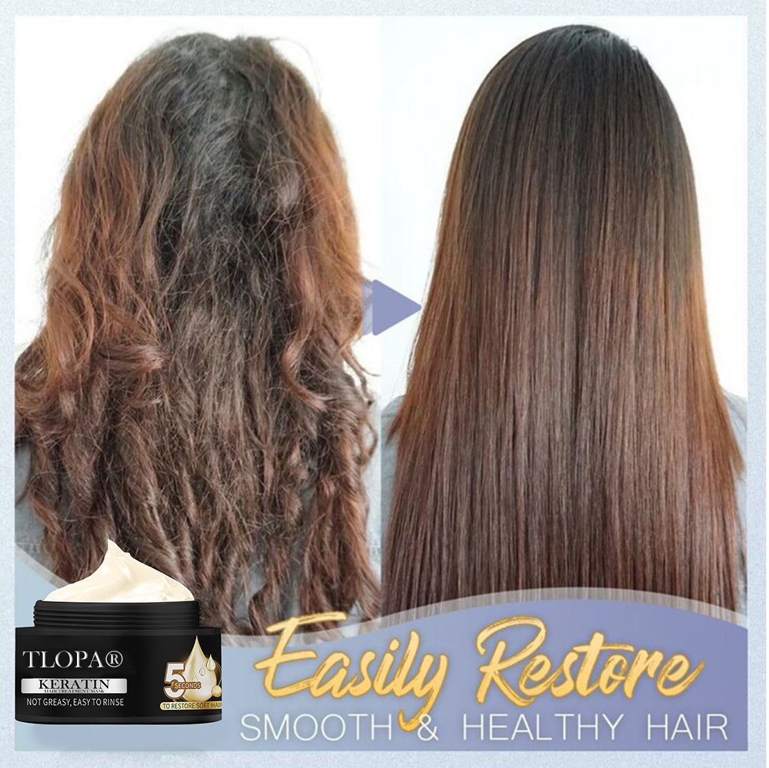 ⏰Just today – Sale 60% OFF 🔥 TLOPA® Keratin Hair Treatment Mask