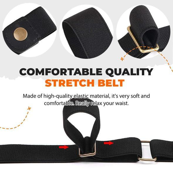 Buckle-free Invisible Elastic Waist Belts【The latest fashion trends in Europe and America】