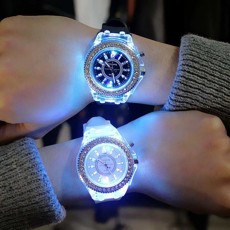 【Designed by French romantic masters】GENEVA Colorful Luminous Couple Watch